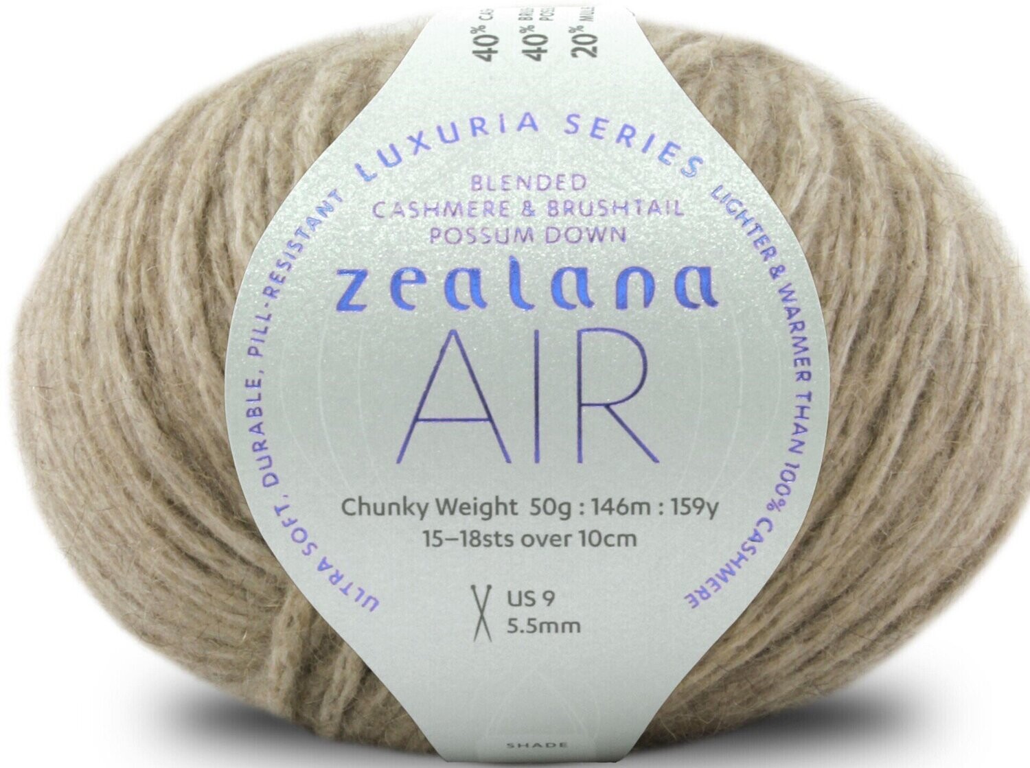 Zealana Air Chunky, Farbe: AC01 Natural