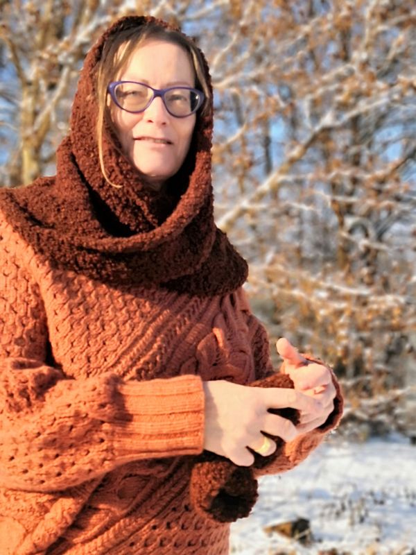 Strickanleitung Set Cowl und Mütze Babushka