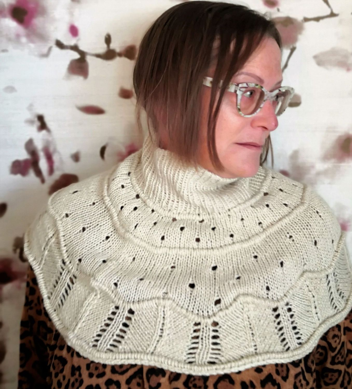 Strickanleitung Cowl Snow Petal