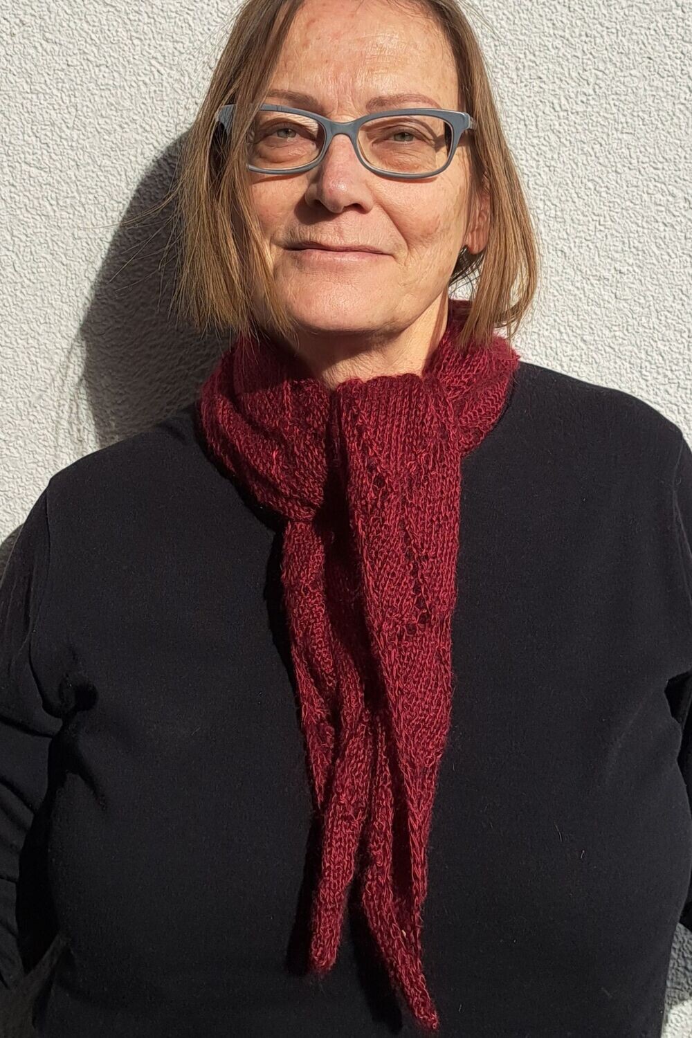 Strickanleitung Lochmuster Schal Rhombus Strickanleitung Lochmuster Schal Rhombus