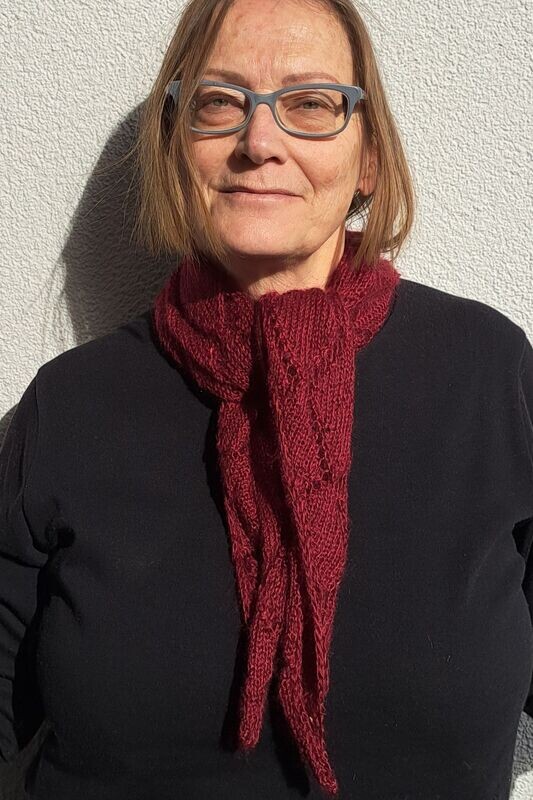 Strickanleitung Lochmuster Schal Rhombus Strickanleitung Lochmuster Schal Rhombus