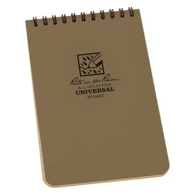 Notebook 946T Top Coil Universal Tan, 4" x 6" - Rite In The Rain