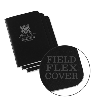 Notebook 771FX-M Universal Black, 3 Pack, 4 3/8" x 4 5/8" - Rite In The Rain