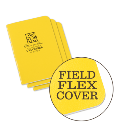Notebook 371FX-M Universal Yellow, 3 Pack, 3 1/4" x 4 5/8"