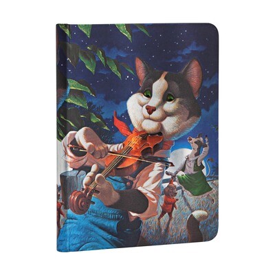 Journal, Lined, Midi Hardcover Cat And The Fiddle - Merrymakers