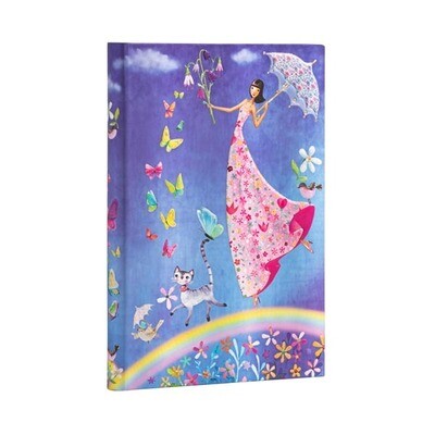 Journal, Lined, Midi Hardcover Spring Rainbow - Mila Marquis Collection