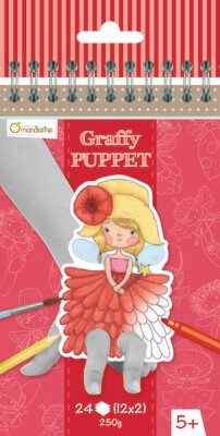 Colouring Book, Finger Puppet Fairies, Pre Cut, 24 Page