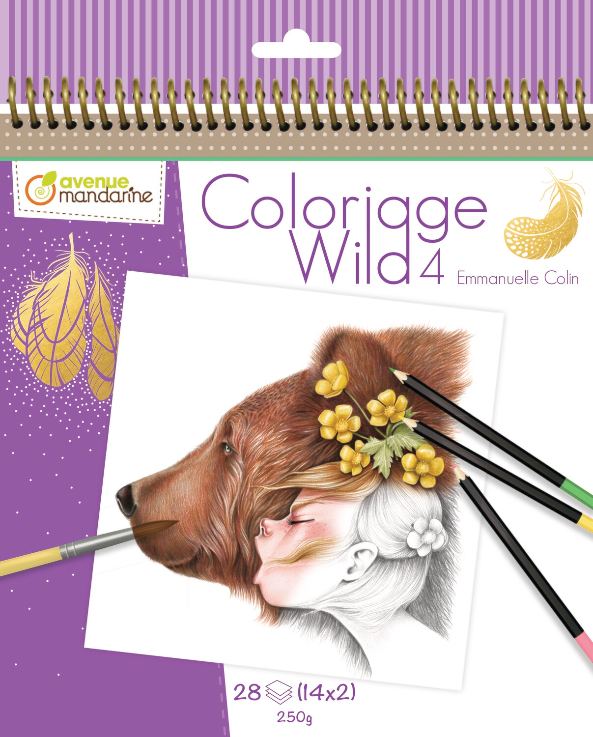 Colouring Book, Coloriage Wild 4 28 Pages