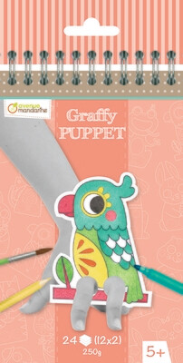 Colouring Book, Finger Puppet Domestic Animals, Pre Cut, 24 Page