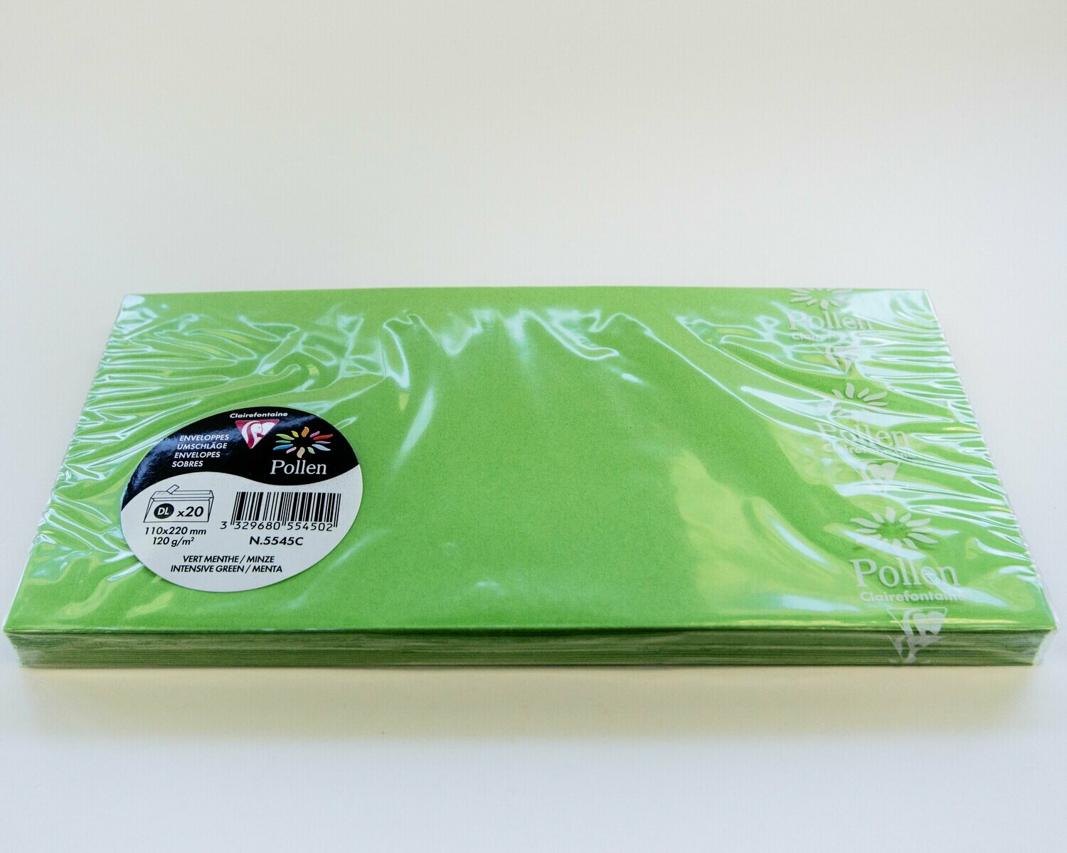Envelope, Removable Strip Intensive Green, 20 Pack