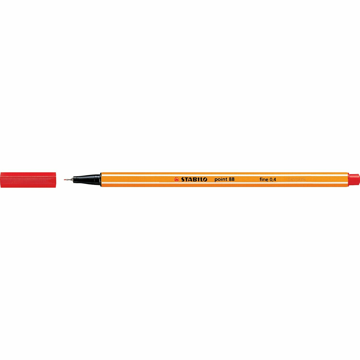 Pen, Fineliner, Point 88 Red, 0.4 Mm, Single