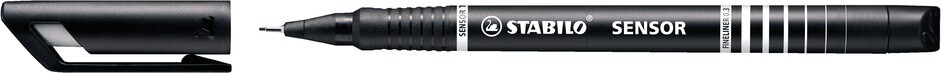Pen, Fineliner, Sensor Black, 0.3 Mm, Single