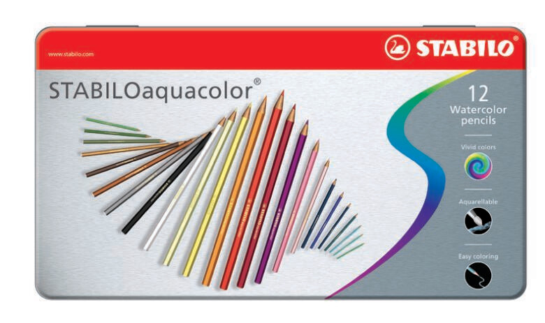 Pencil, Watercolour, Aquacolor Assorted, 12 Pack