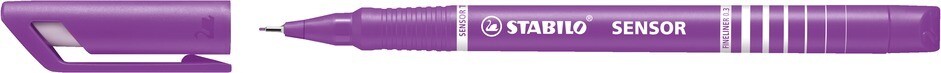 Pen, Fineliner, Sensor Lilac, 0.3 Mm, Single