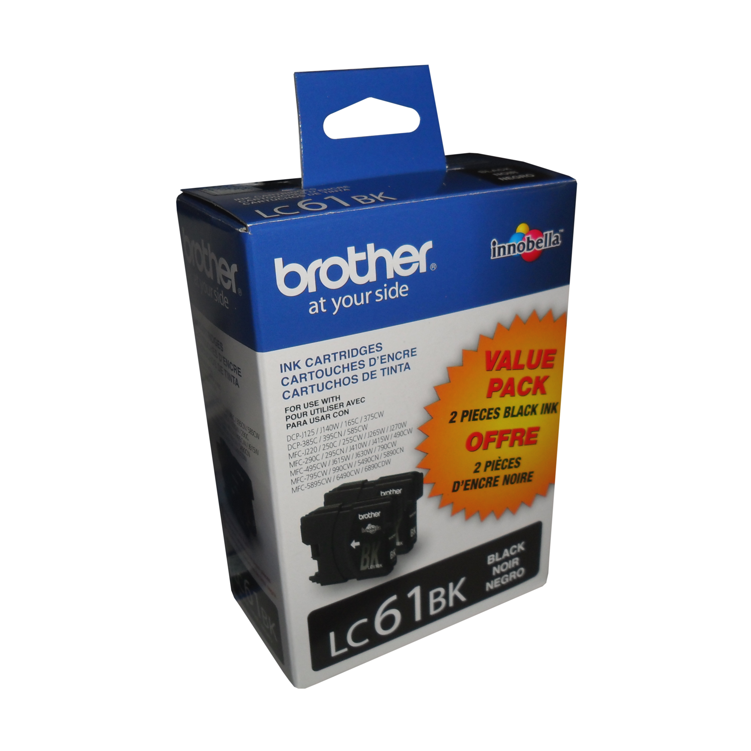 Brother Ink Lc61 Black 2 Pack