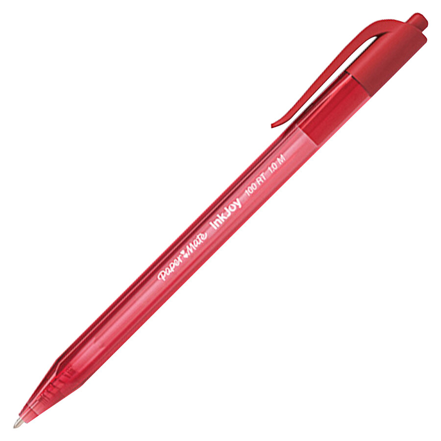 Pen, Ballpoint, Inkjoy 100, Retractable Red, Single, 1.0 Mm
