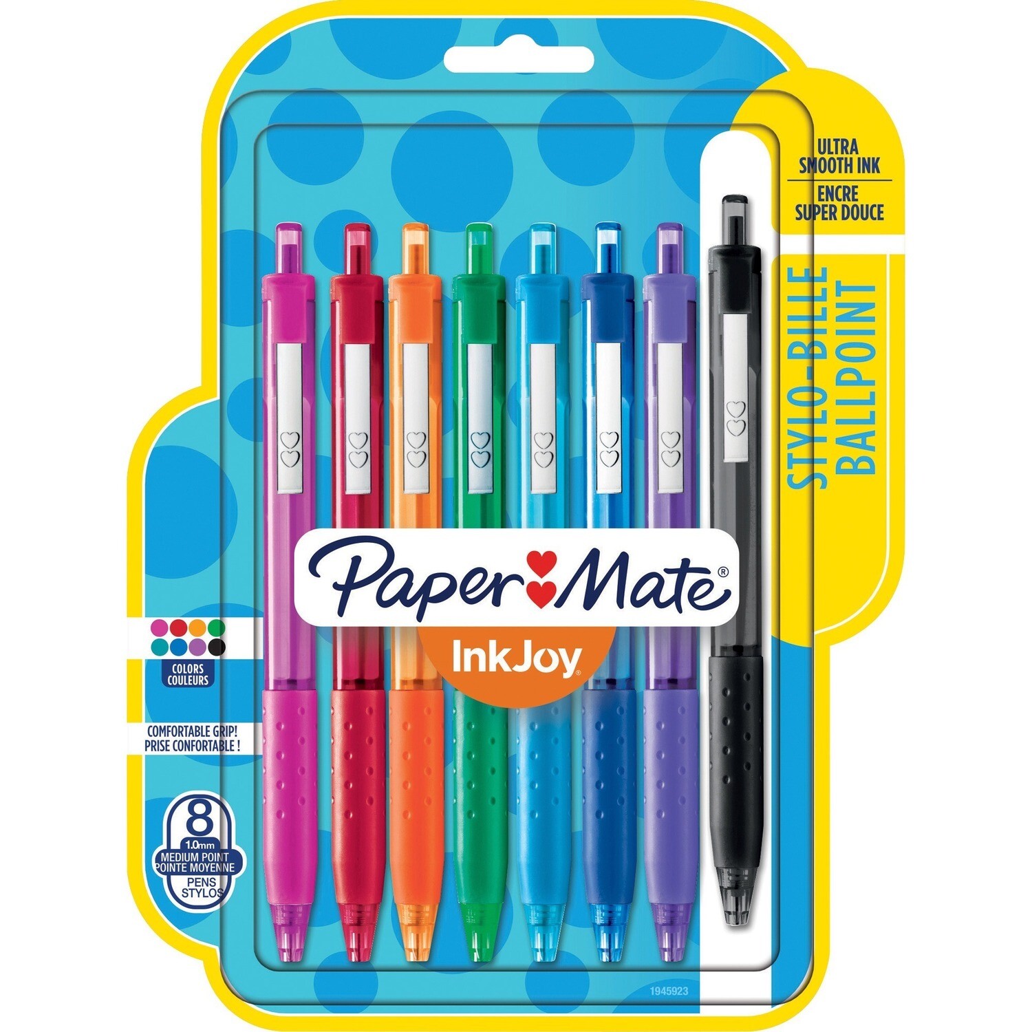 Pen, Ballpoint, Inkjoy 300, Retractable Assorted Colours, 8 Pack, 1.0 Mm