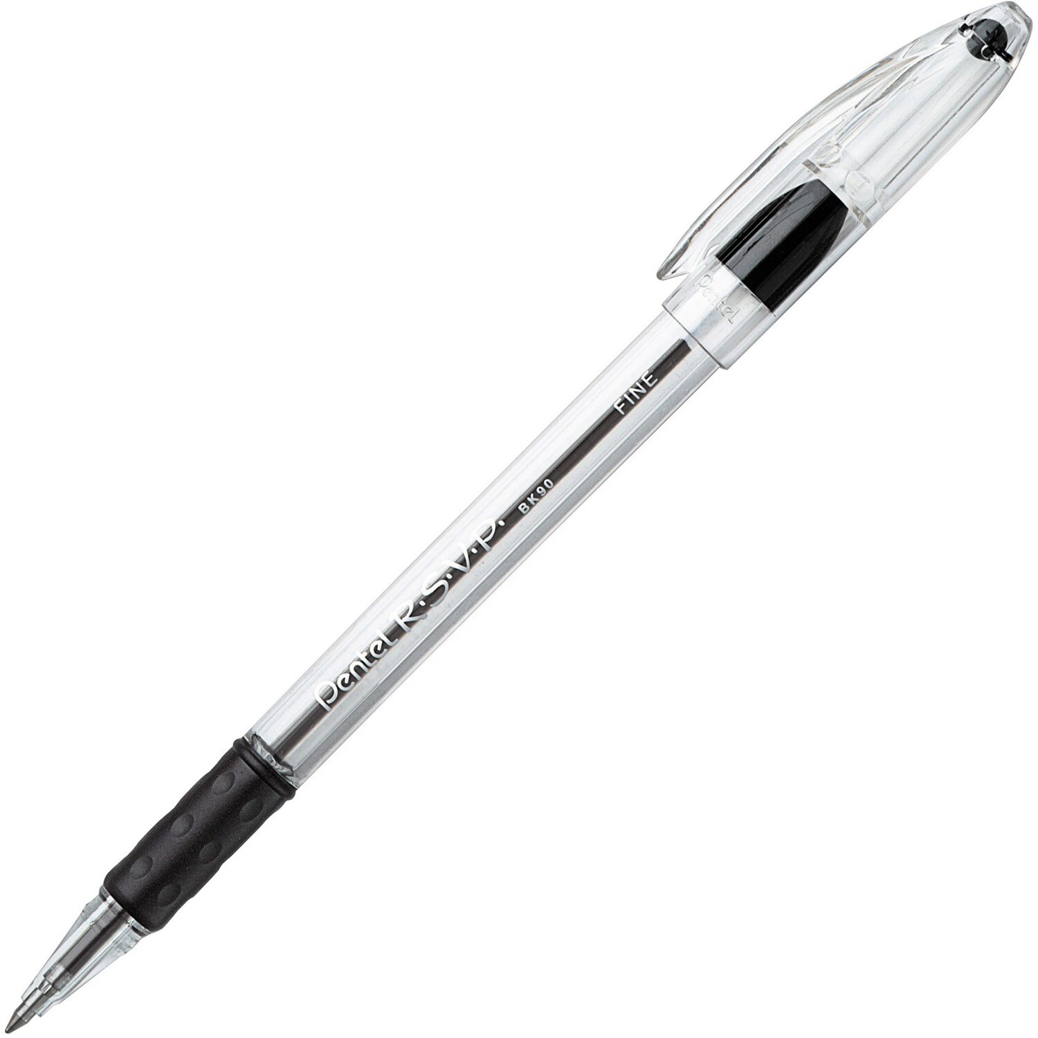 Pen, Ballpoint, R.S.V.P Stick Black, Single, 0.7 Mm Refillable