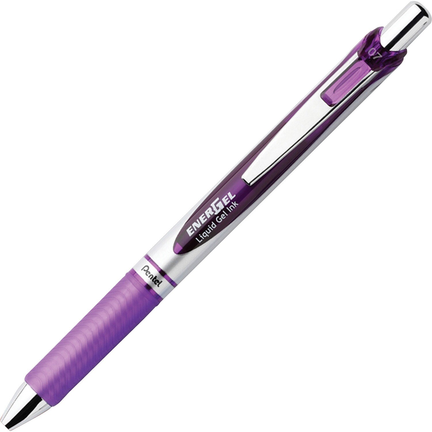 Pen, Rollerball, EnerGel, Retractable Violet, Single, 0.7 Mm, Refillable