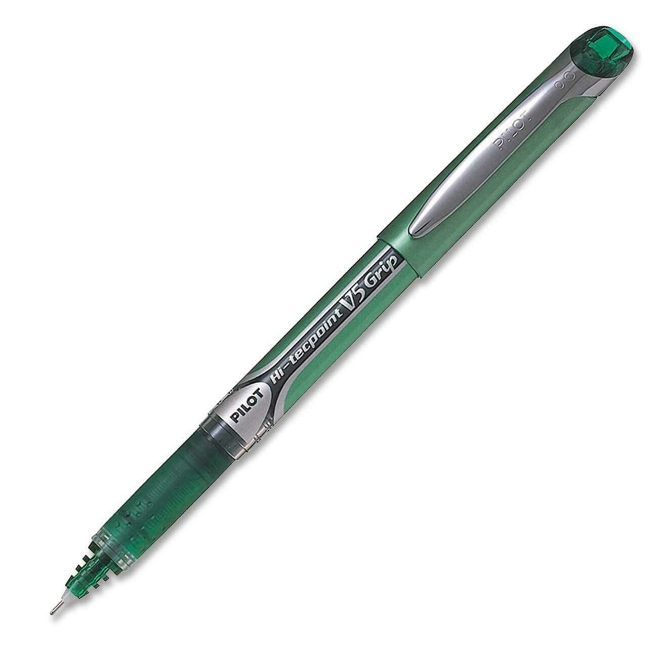 Pen, Needle Point Rollerball, Hi-Tecpoint V5 Green, Single, 0.5 Mm