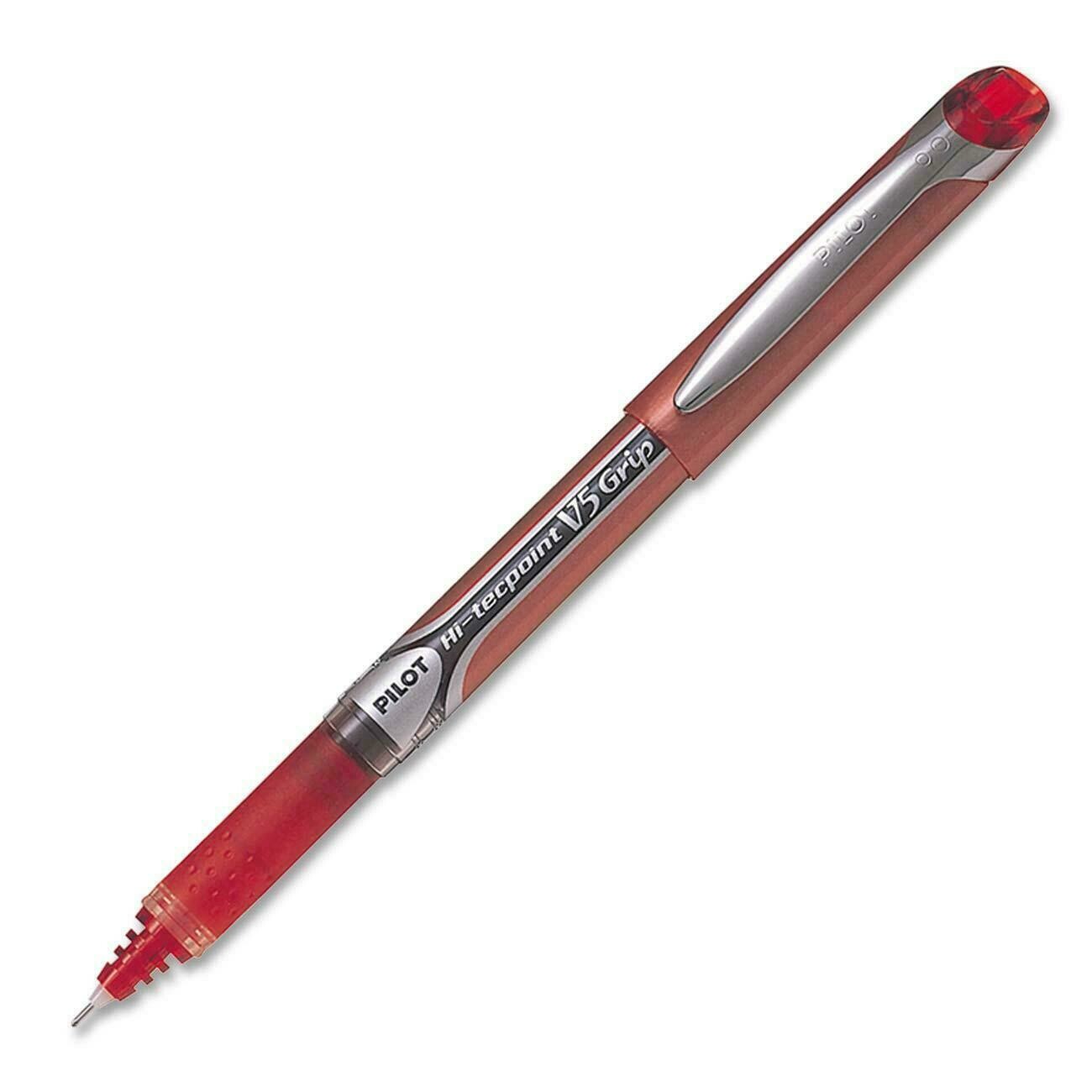 Pen, Needle Point Rollerball, Hi-Tecpoint V5 Red, Single, 0.5 Mm