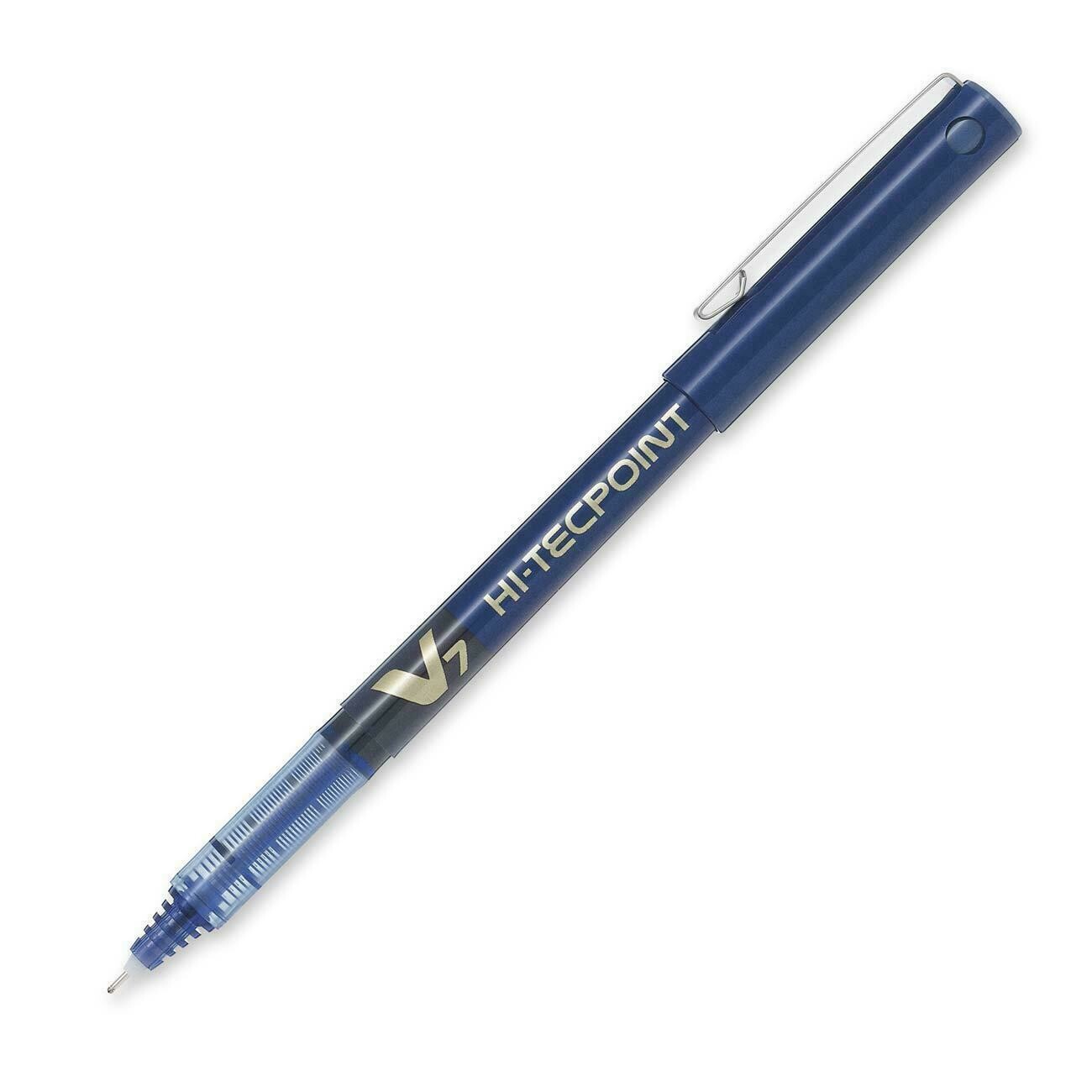 Pen, Rollerball, Hi-Tecpoint V7 Blue, Single, 0.7 Mm