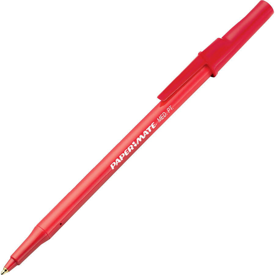 Pen, Ballpoint, Write Bros Red, Single, Medium Point