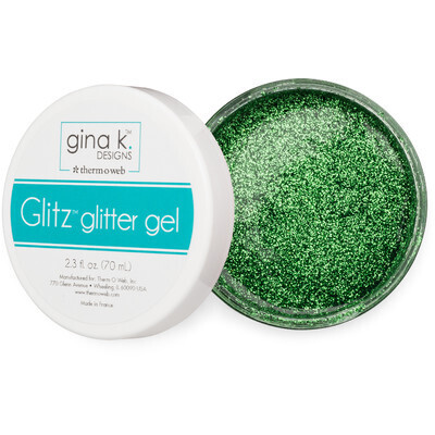 Glitter Gel, Grass Green 2.3 Oz. For Paper
