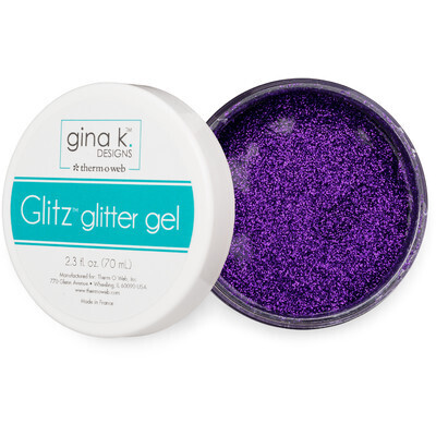 Glitter Gel, Wild Lilac 2.3 Oz. For Paper