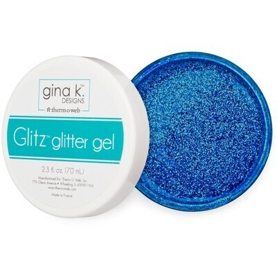Glitter Gel, Brilliant Blue 2.3 Oz. For Paper