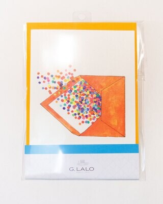 Cards with Envelopes Orange G.Lato Luxury Paper