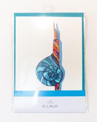 Cards with Envelopes Blue G.Lato Luxury Paper