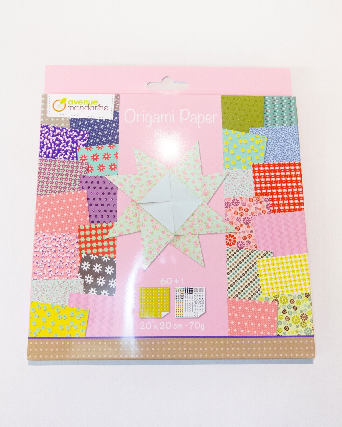 Origami Paper Flowers Colour, 60 Pages, 20 x 20 cm