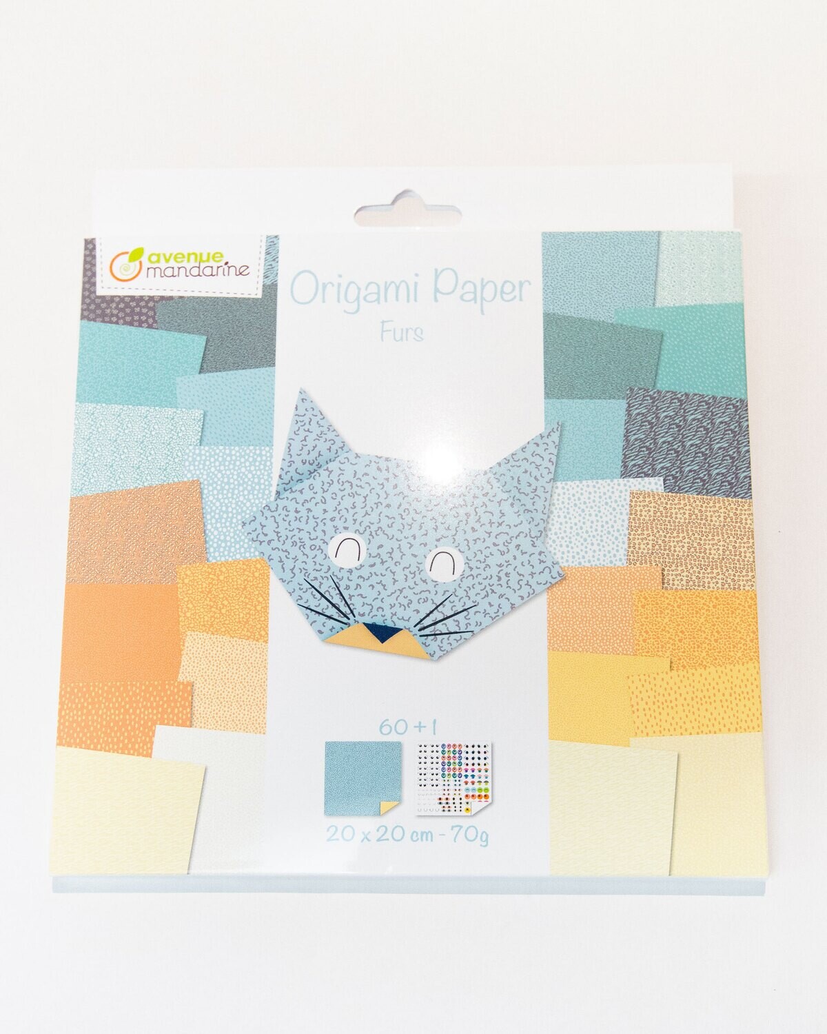 Origami Paper  Furs, 60 Page, 20 x 20 cm