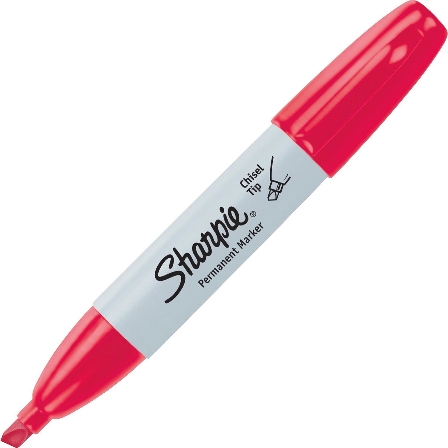 Marker, Sharpie, Chisel Red, Single