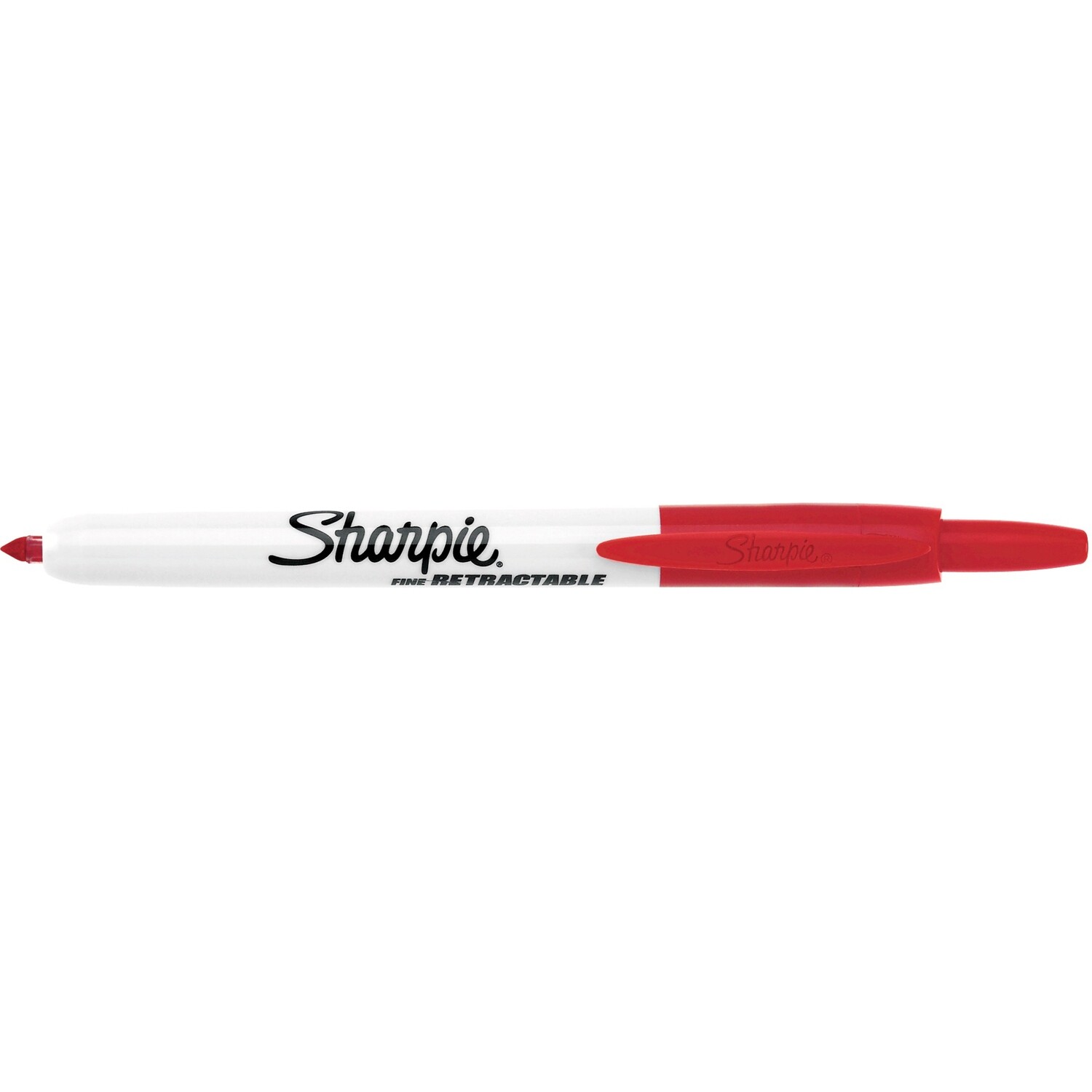 Marker, Sharpie, Retractable, Fine Red, Single