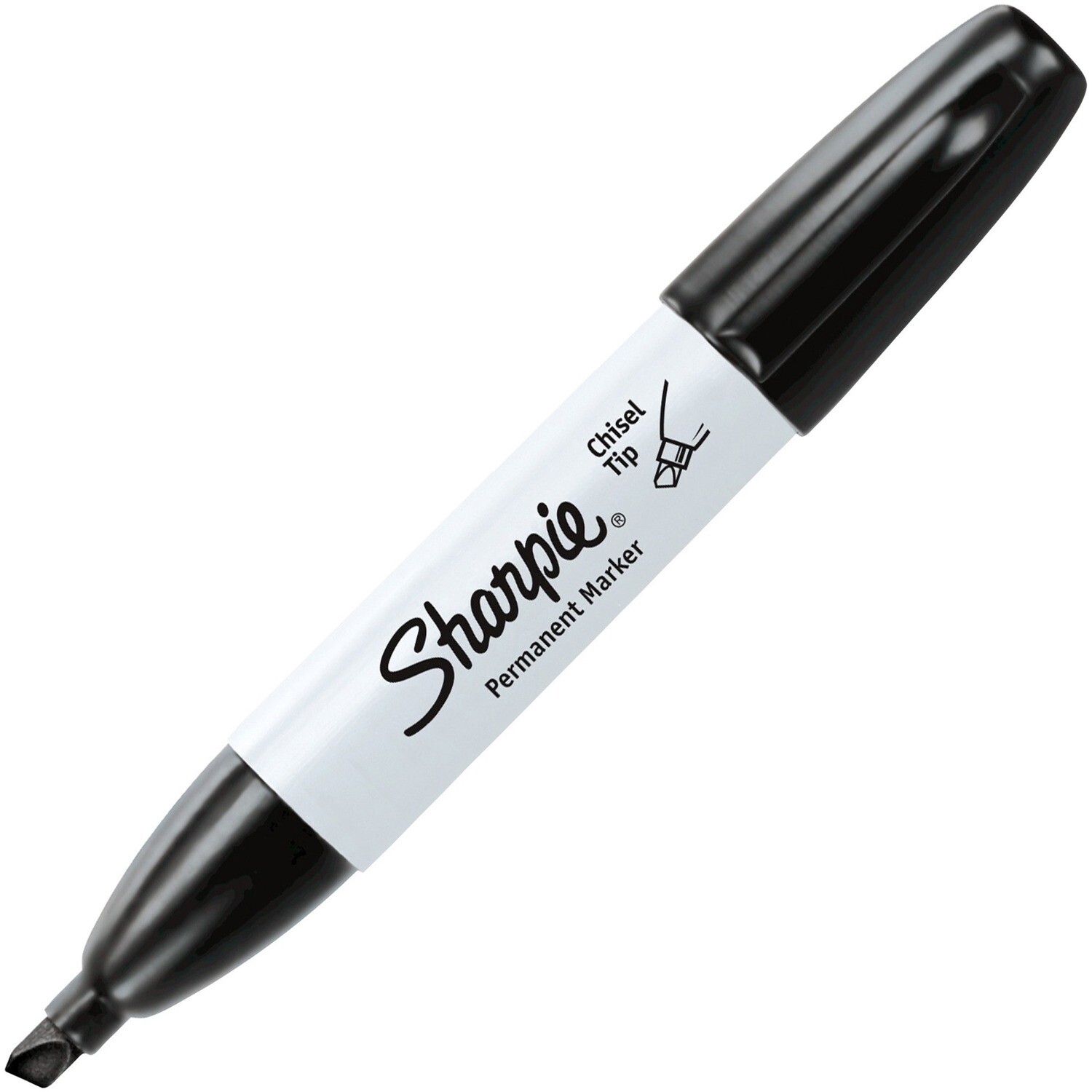 Marker, Sharpie, Chisel, Wide Black, Single