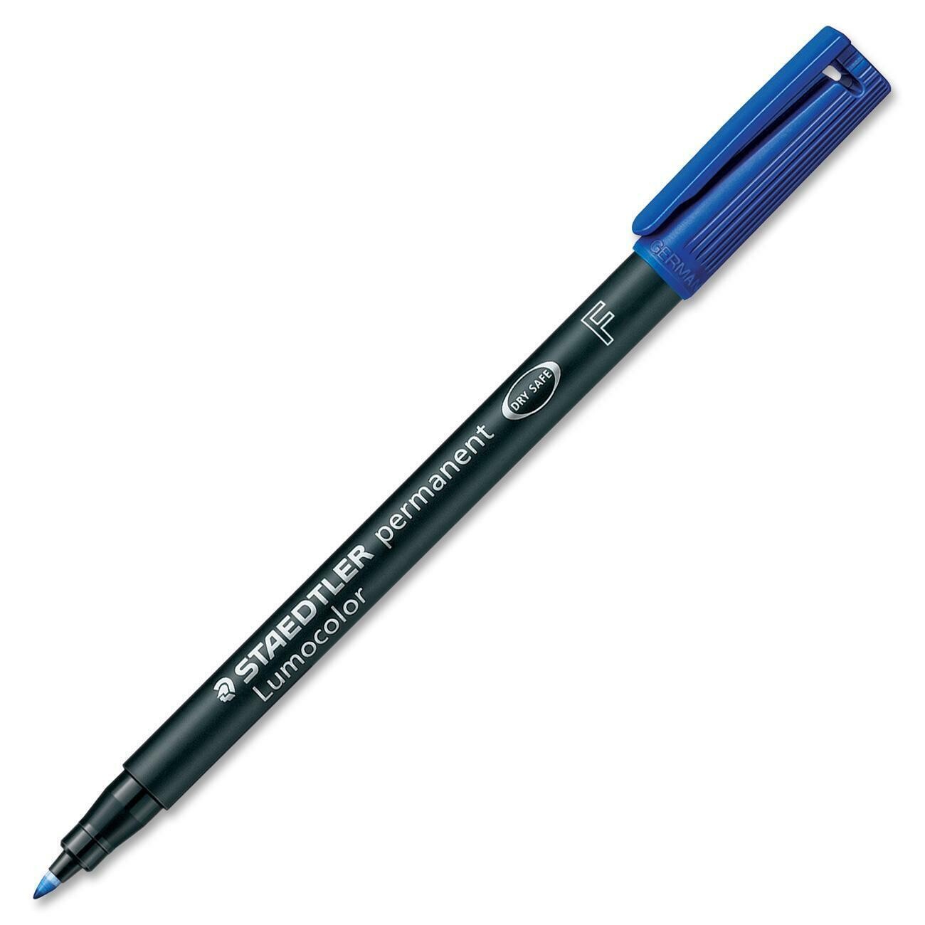 Marker, Permanent, Drysafe, Lumocolour Blue, 0.6 Mm, Single