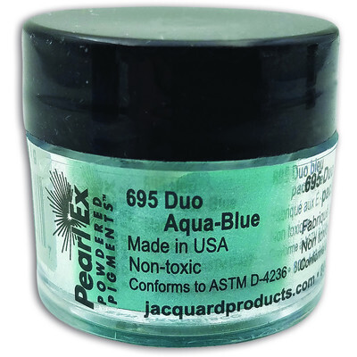 Pigment Powdered, Pearl Ex Duo Aqua-Blue, 3G