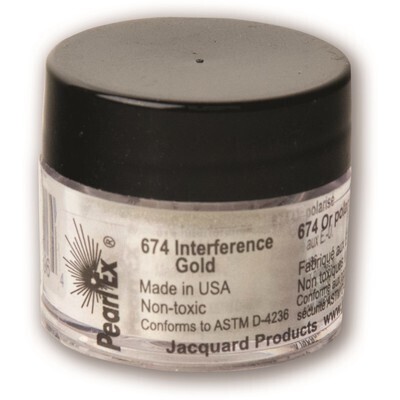 Pigment Powdered, Pearl Ex Interference Gold, 3G