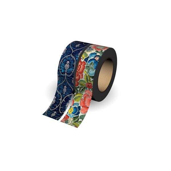 Washi Tape, Blue Velvet/Pear Garden 2 Pack, 1/2" x 32.75'