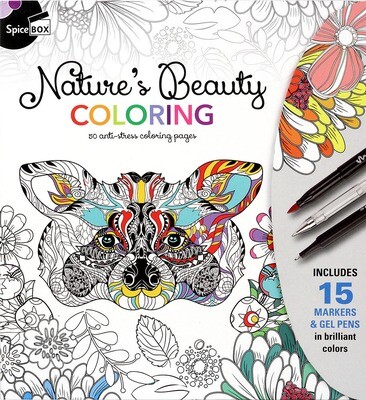 Book Kit: Sketch Plus Deluxe Nature's Beauty Colouring