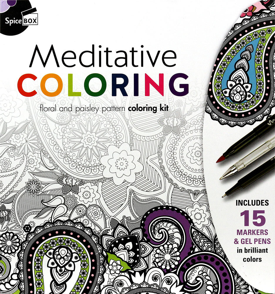 Book Kit: Mindful Color & Gift Cards Meditative Colouring