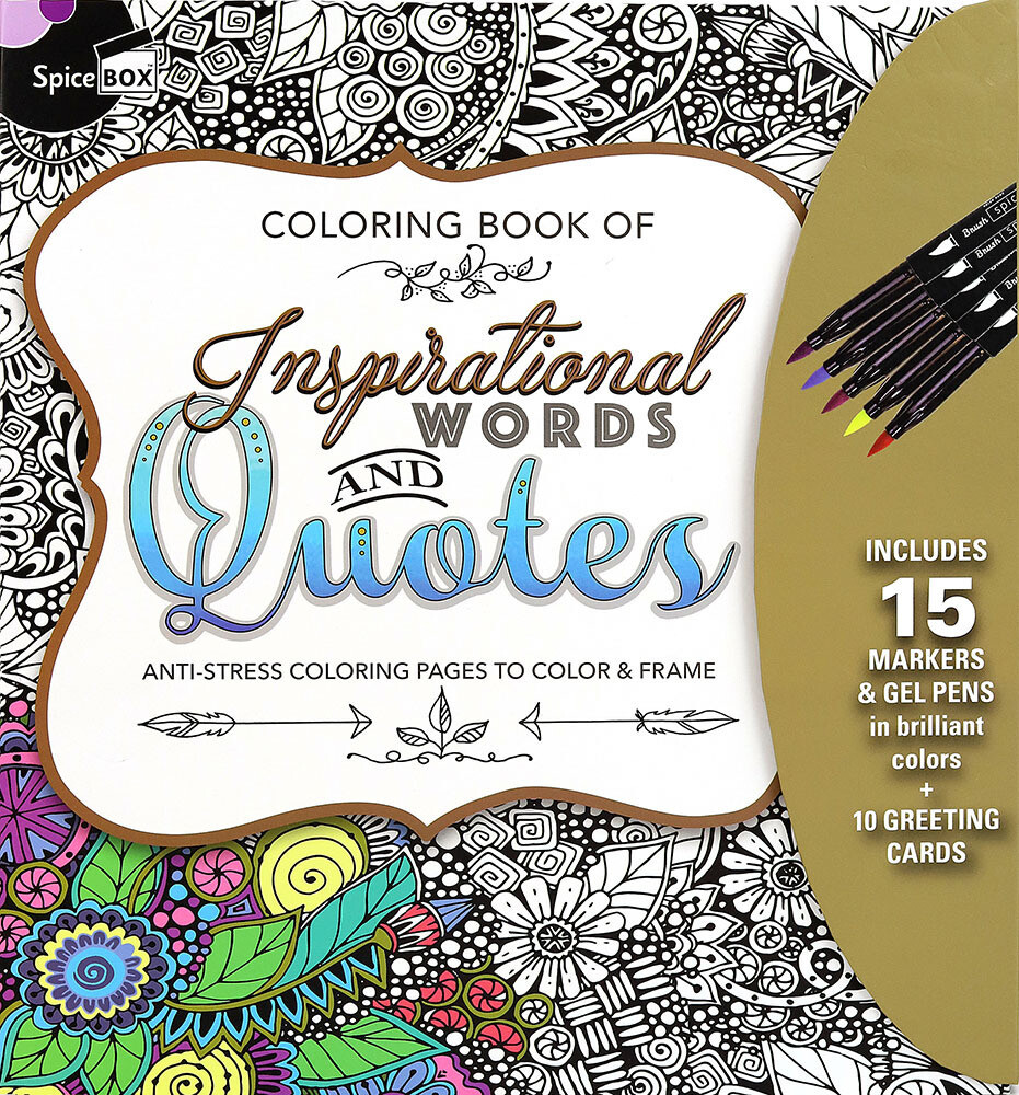 Book Kit: Sketch Plus Deluxe Inspirational Words & Quotes