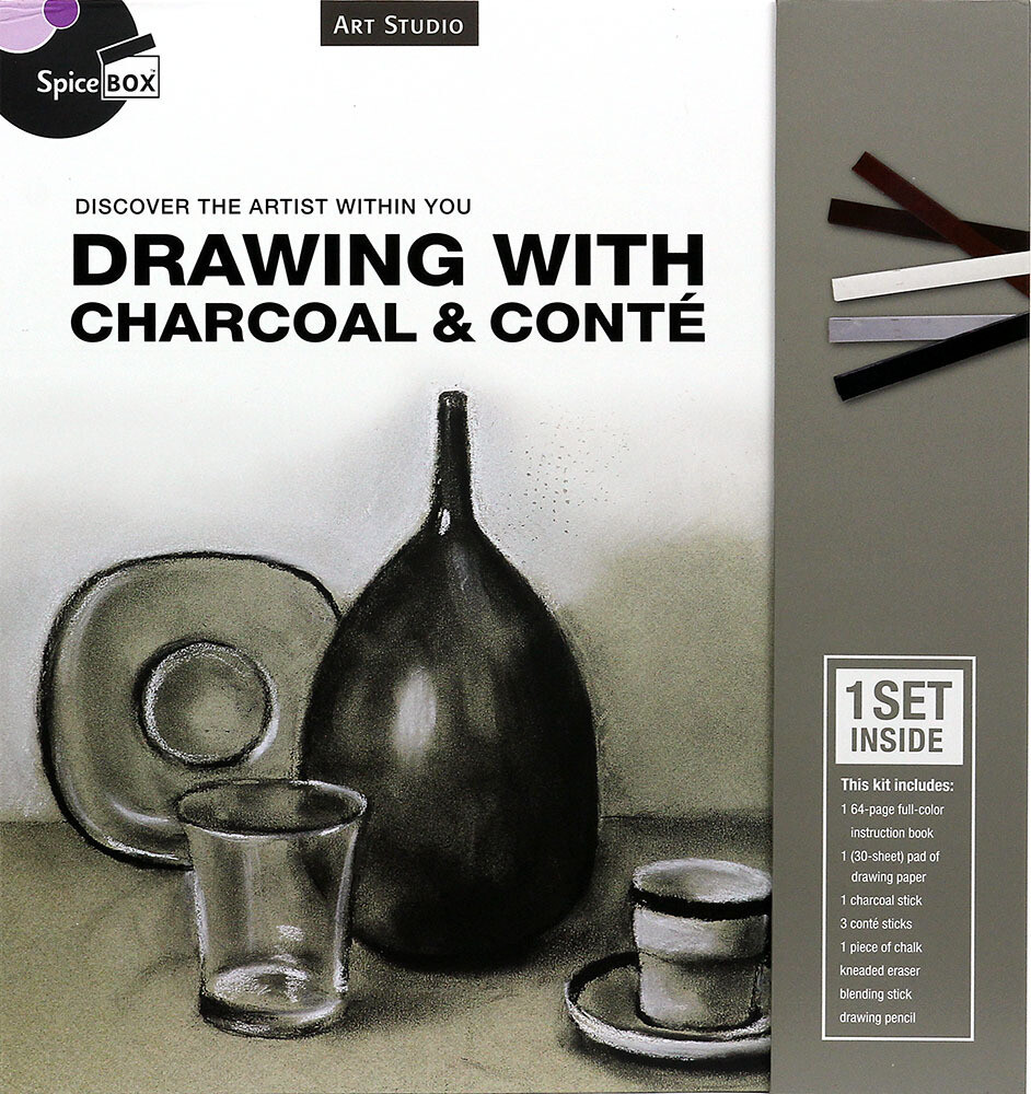 Book Kit: Art Studio Drawing W Charcoal & Conte