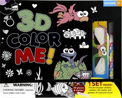 Book Kit: Imagine It 2.0 3D Color Me!