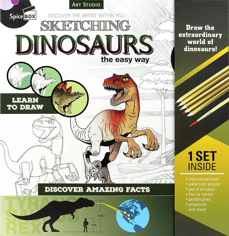 Book Kit: Art Studio Sketching Dinosaurs