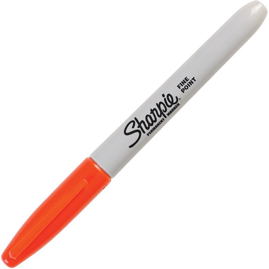 Marker, Sharpie, Fine Orange, Single