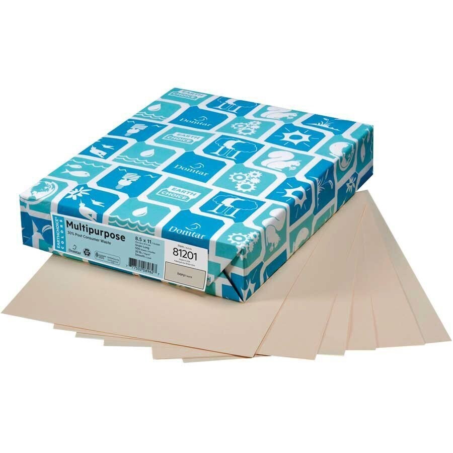 Paper, 20lb, Letter Tan, 500 Pack, Earthchoice