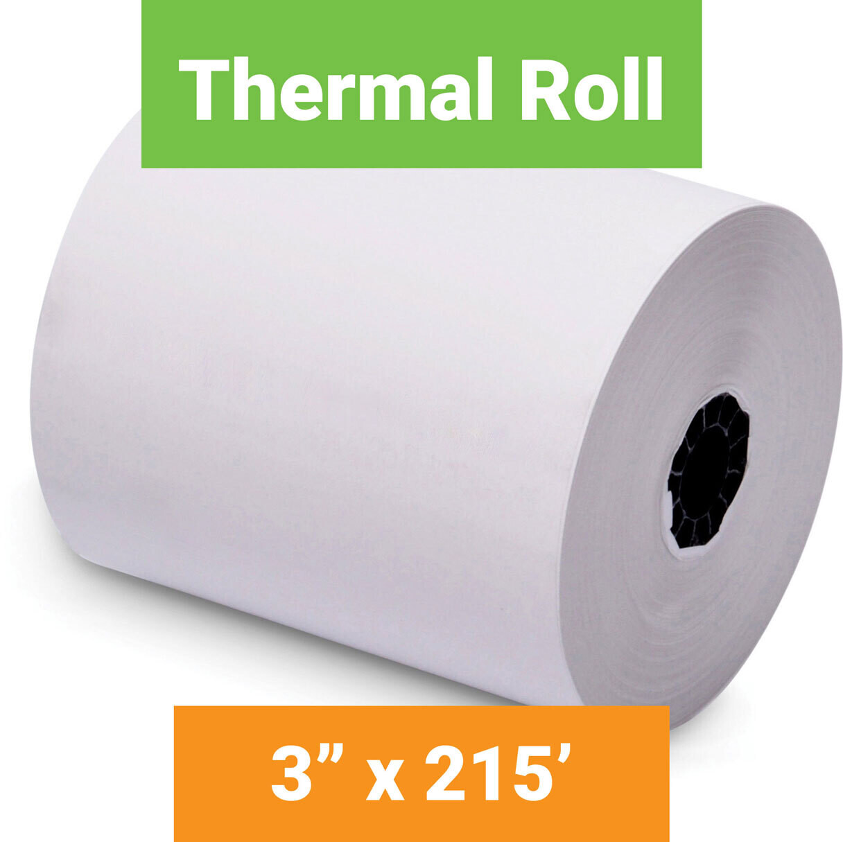 Paper, Thermal, 3" x 215' White, 50 Pack
